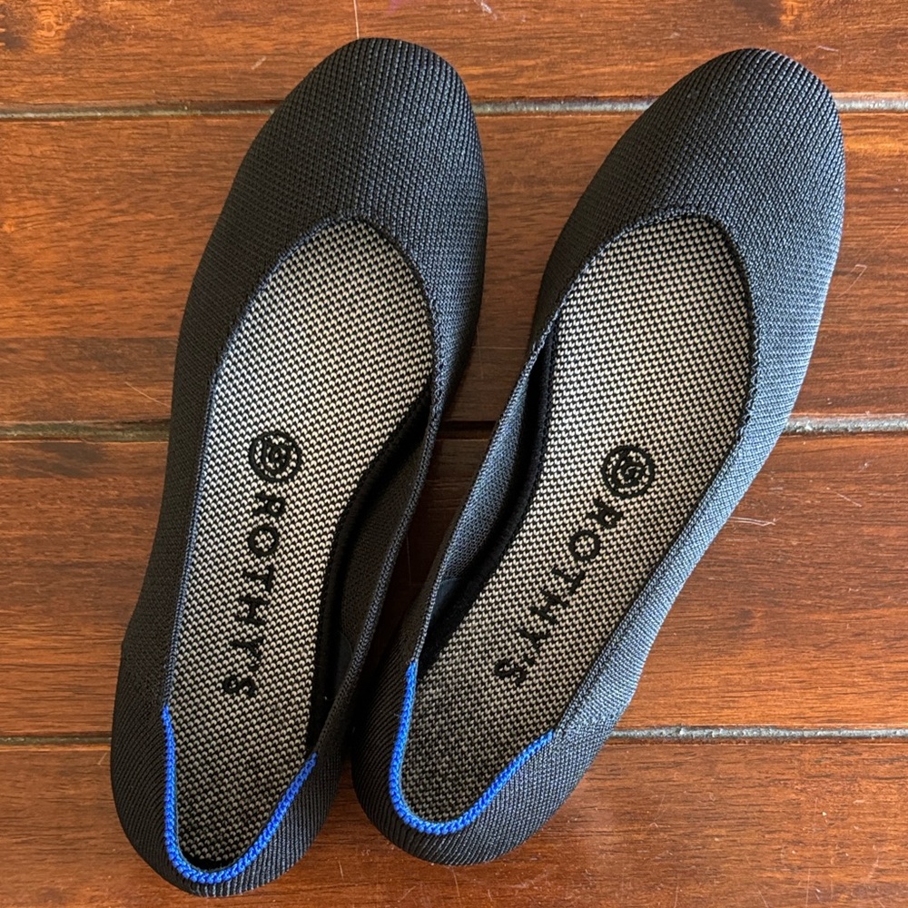 Rothy’s The Square Toe Flat in Black